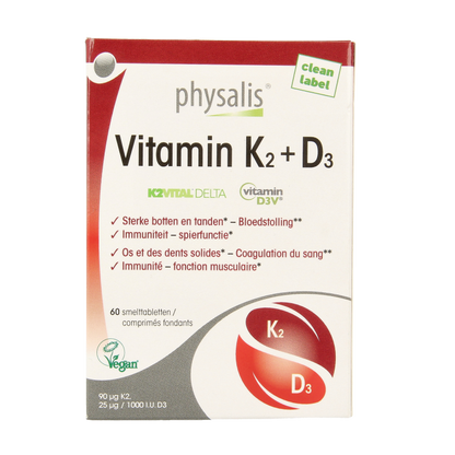 Physalis Vitamine K2 + D3 60 Tabletten
