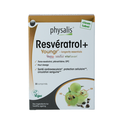 Physalis Resveratrol + vegan 30 Tabletten