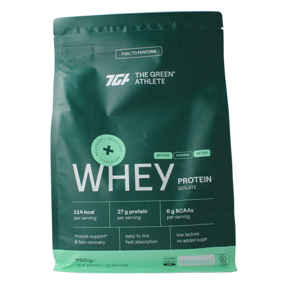 The Green Athlete Whey protein isolate  unflavoured 750.00 Gram