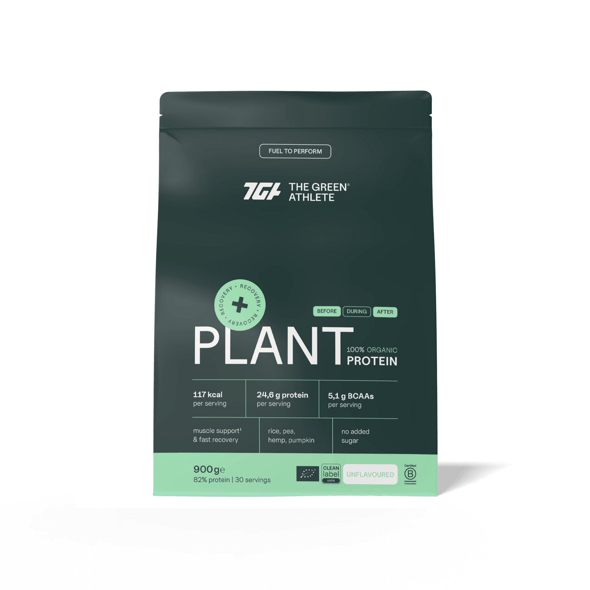 The Green Athlete Plant protein natural bio 900.00 Gram
