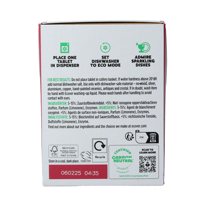 Ecover Vaatwasmachine tabletten all in 1 45 Tabletten