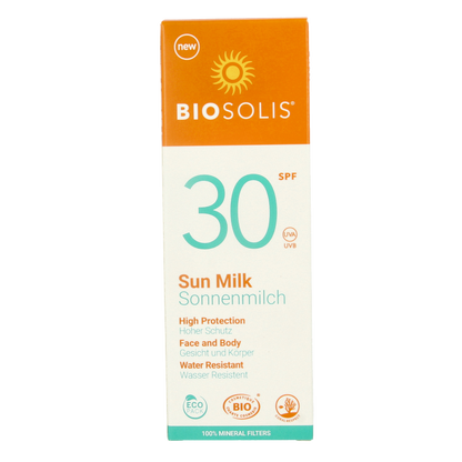 Biosolis Zonnemelk voor gezicht en lichaam SPF30 100 Milliliter