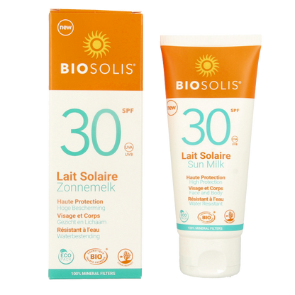Biosolis Zonnemelk voor gezicht en lichaam SPF30 100 Milliliter