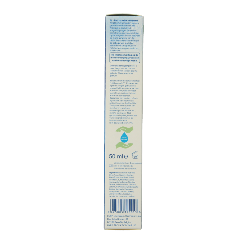 Bioxtra Tandpasta ultra mild voor droge mond 50 Milliliter