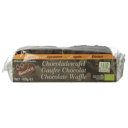 Biscovit Chocolade wafel bio 185 Gram