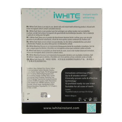 Iwhite Instant whitening kit dark stains 10 Stuks