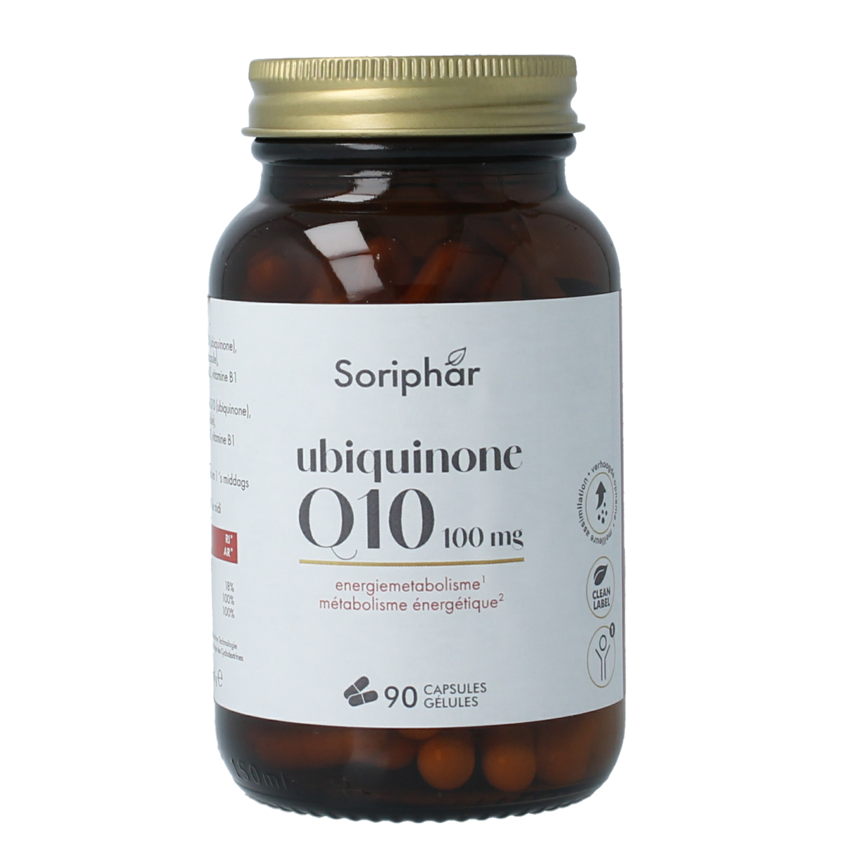 SoriaBel Ubiquinone CoQ10 100mg 90.00 Softgels