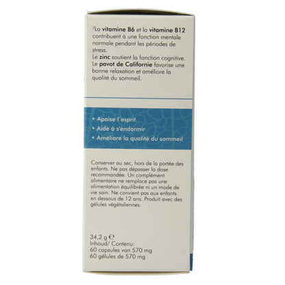 SoriaBel Somnizen plus met escholtzia 60 Capsules