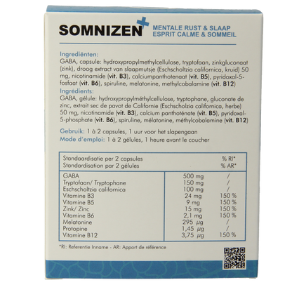 SoriaBel Somnizen plus met escholtzia 60 Capsules