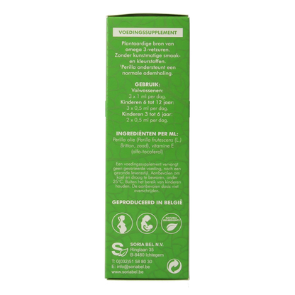 Soriphar Perilla olie omega 3 bio 50.00 Milliliter