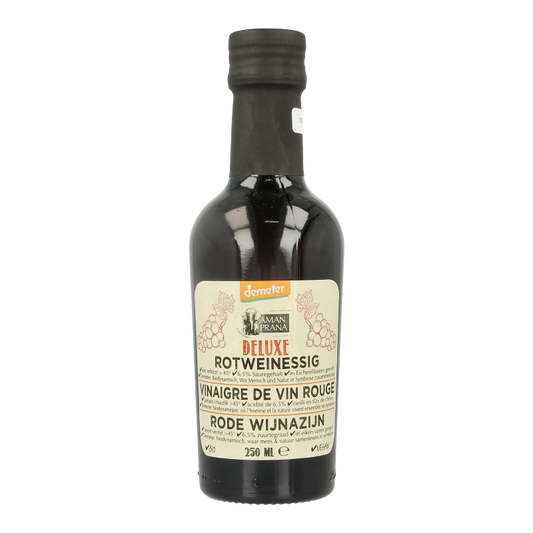 Amanprana Deluxe rode wijnazijn bio 250 Milliliter