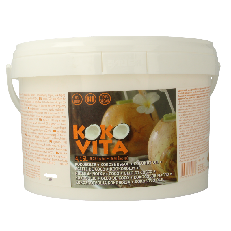Kokovita Kokosolie geurloos bio 4150 Milliliter