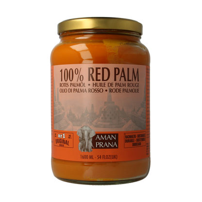 Amanprana Rode palm olie bio 1600 Milliliter