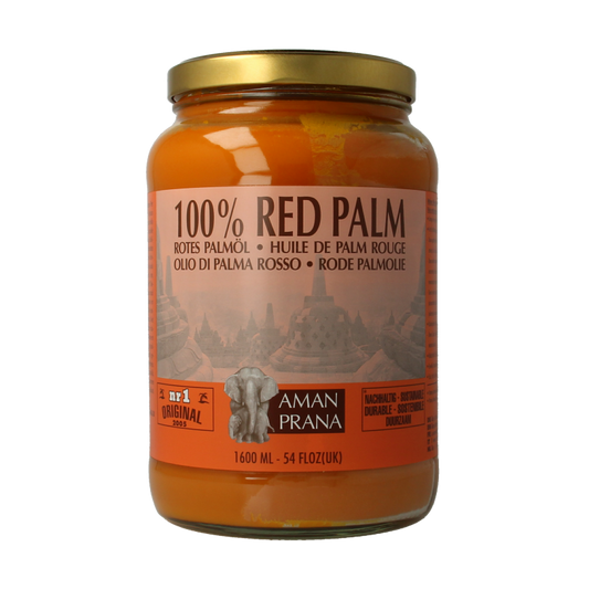 Amanprana Rode palm olie bio 1600 Milliliter