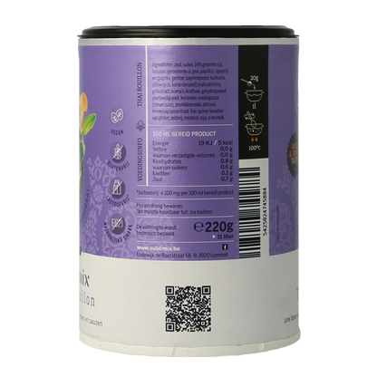 Sublimix Thai bouillon 220.00 Gram