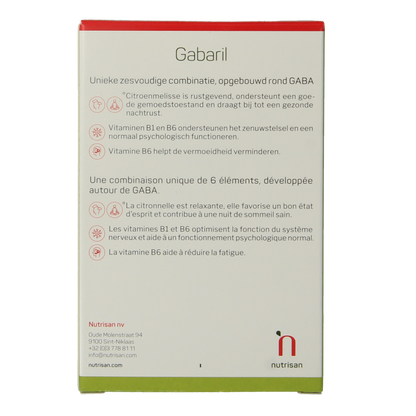 Nutrisan Gabaril 30 Vegetarische capsules
