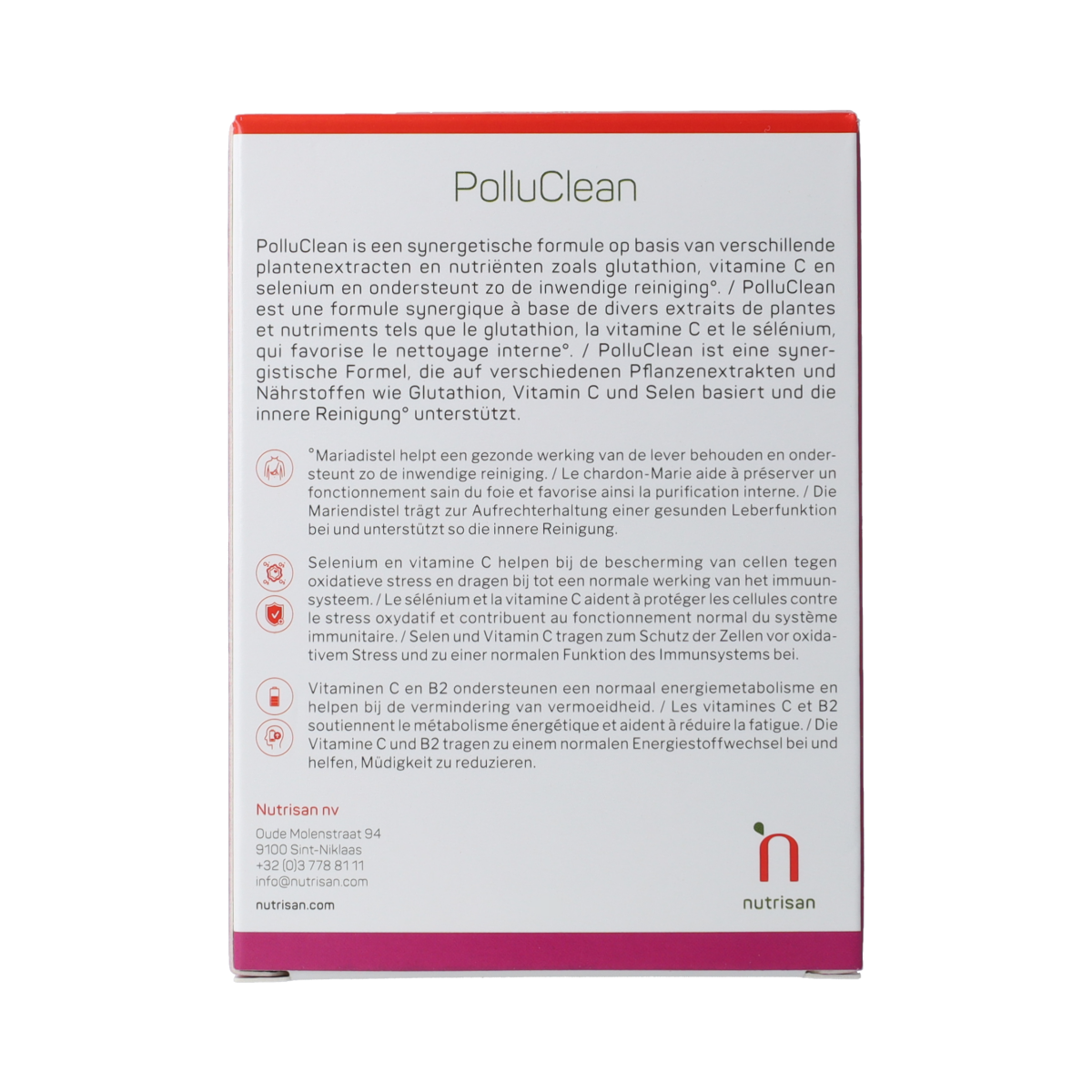 Nutrisan PolluClean 120.00 Capsules