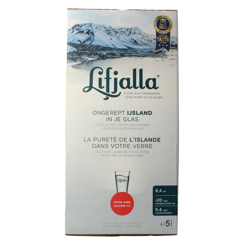 Lifjalla Water uit IJsland 5 Liter
