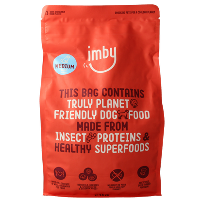 Imby Pet Food  Hondenbrokken insecteneiwitten middelgroot 10-35kg 1500 Gram