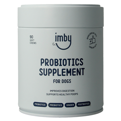 Imby Pet Food  Probiotica supplement hond 90 Kauwtabletten