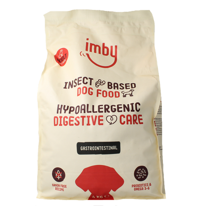 Imby Pet Food  Hondenbrokken insecteiwitten gastrointestina 4.00 Kilogram