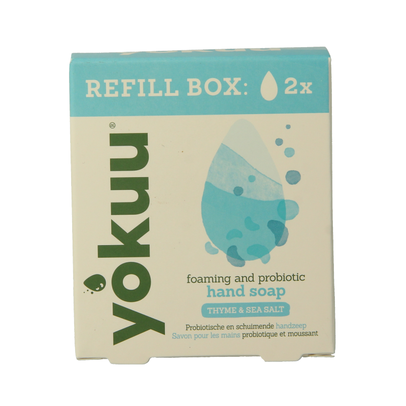 Yokuu Handzeep thyme & sea salt refill 2 Stuks