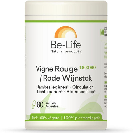Be-Life Rode wijnstok 1800 bio 60.00 Softgels