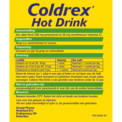 Coldrex Hot drink poeder voor drank 10.00 Sachets