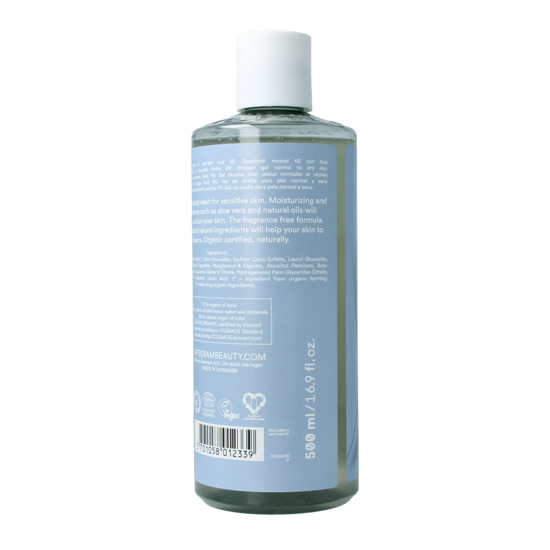 Urtekram Body wash geurvrij gevoelige huid bio 500 Milliliter