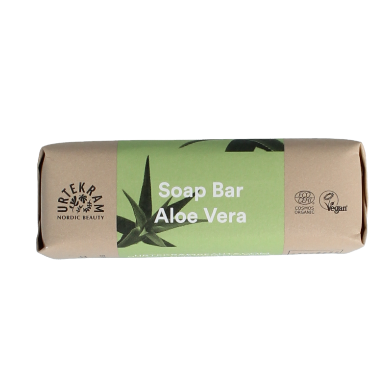 Urtekram Stukje zeep aloe vera bio 100 Gram