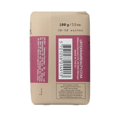 Urtekram Rozen stukje zeep bio 100 Gram
