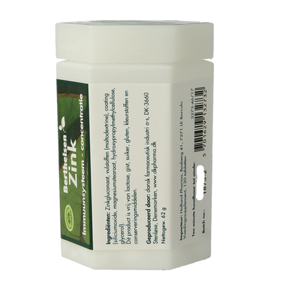 Berthelsen Zink gluconaat 20mg 120 Tabletten