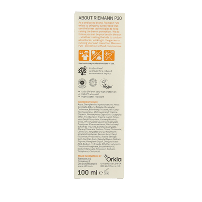 P20 Sensitive lotion SPF50+  100 Milliliter