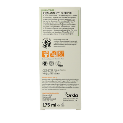 P20 Original spray SPF30 175 Milliliter