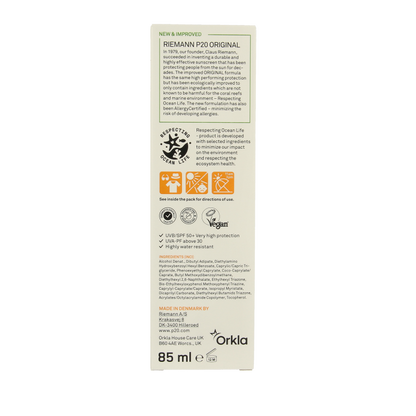 P20 Original spray SPF50+ 85 Milliliter