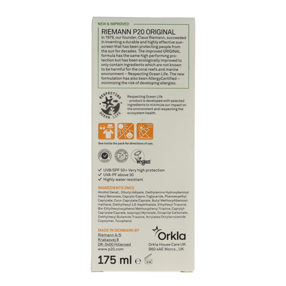 P20 Original spray SPF50+ 175 Milliliter