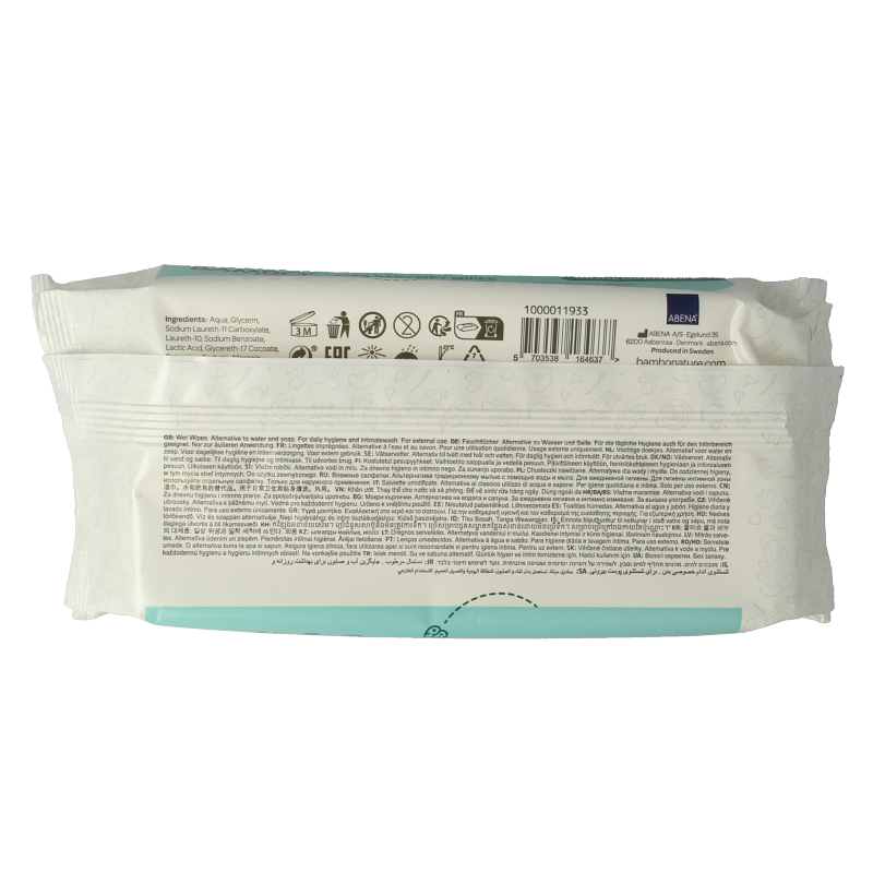 Bambo Nature wet wipes 50 Stuks