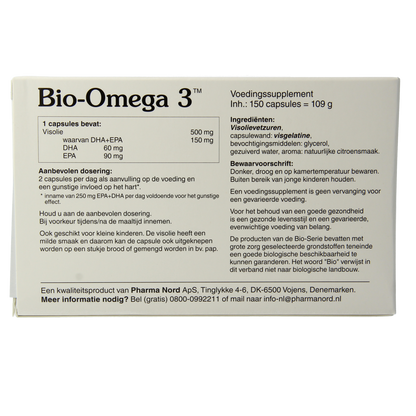 Pharma Nord Bio omega 3 visolie 150.00 Capsules