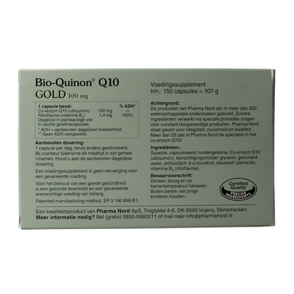 Pharma Nord Bio quinon Q10 gold 100 mg 150 Capsules