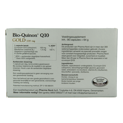 Pharma Nord Bio quinon Q10 gold 100mg 90 Capsules