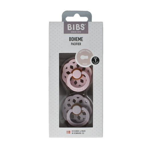 Bibs Fopspeen maat 1 blossom lila 2 Stuks