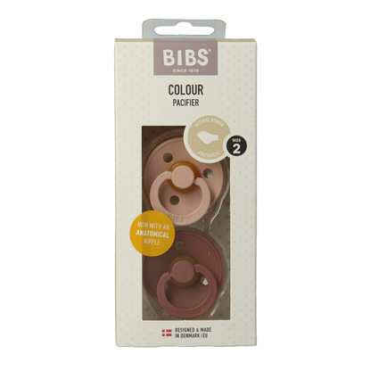 Bibs Fopspeen anatomical maat 2 blush/woodstock 2 Stuks