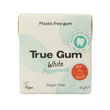True Gum White peppermint suikervrij 21.00 Gram