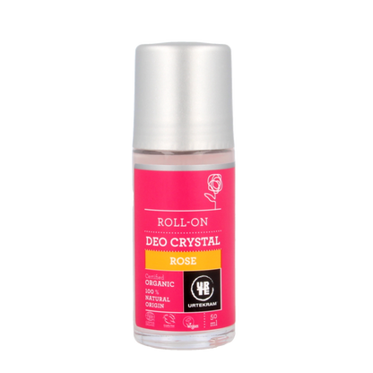 Urtekram Deodorant crystal roll on rozen 50 Milliliter