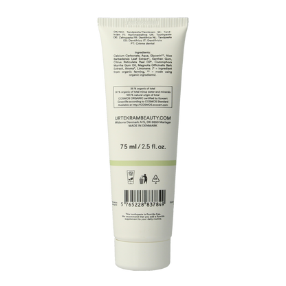 Urtekram Tandpasta aloe vera 75.00 Milliliter