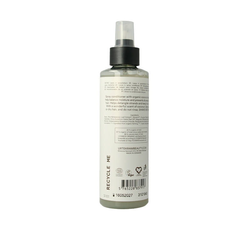Urtekram Conditioner spray kokosnoot 250 Milliliter