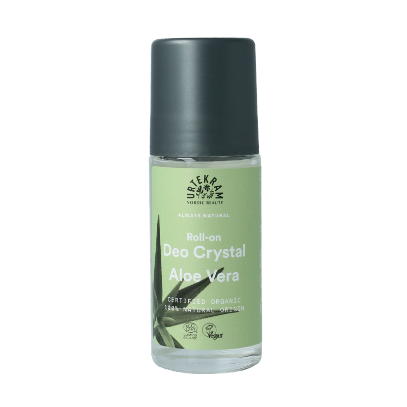 Urtekram Deodorant crystal roll on aloe vera 50 Milliliter