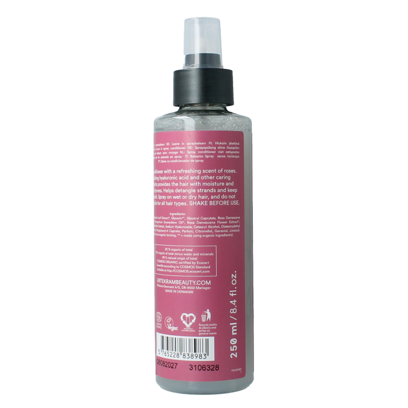 Urtekram Rozen spray conditioner 250 Milliliter
