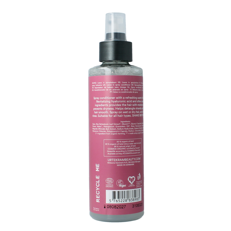 Urtekram Rozen spray conditioner 250 Milliliter