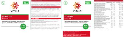 Vitals Elke Dag Poeder 300.00 Gram